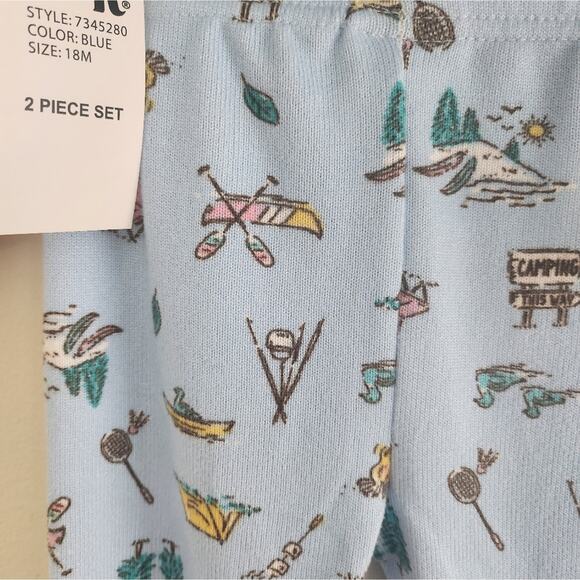 18M Sleep On It Kids Pajama Set Camping Print - Picture 5 of 5